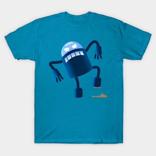 Robot stepped in shit T-Shirt by Pushloop